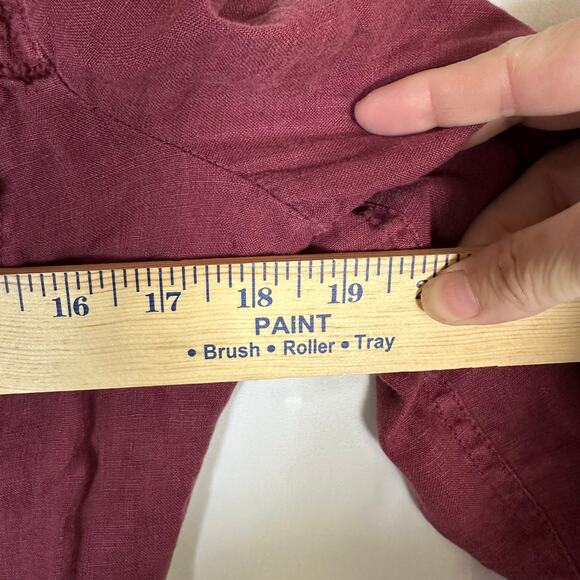 Tommy Bahama Texas A&M‎ Aggies Maroon 100% Linen Jacket Raw Edge Lightweight XS - Picture 8 of 9